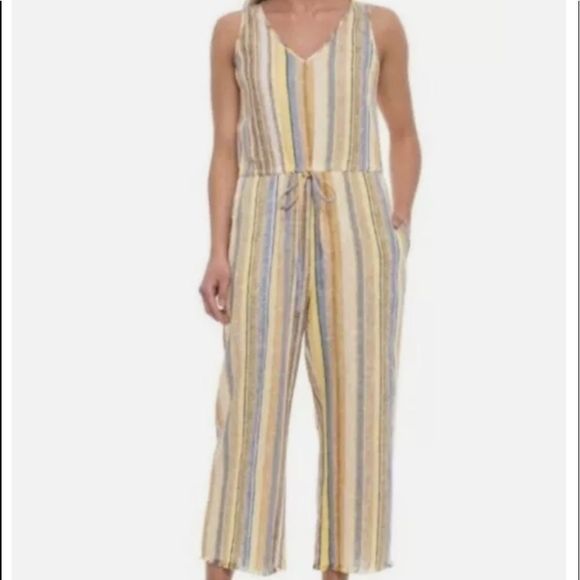 Anthropology Drew jumpsuit linen blend - Picture 1 of 11